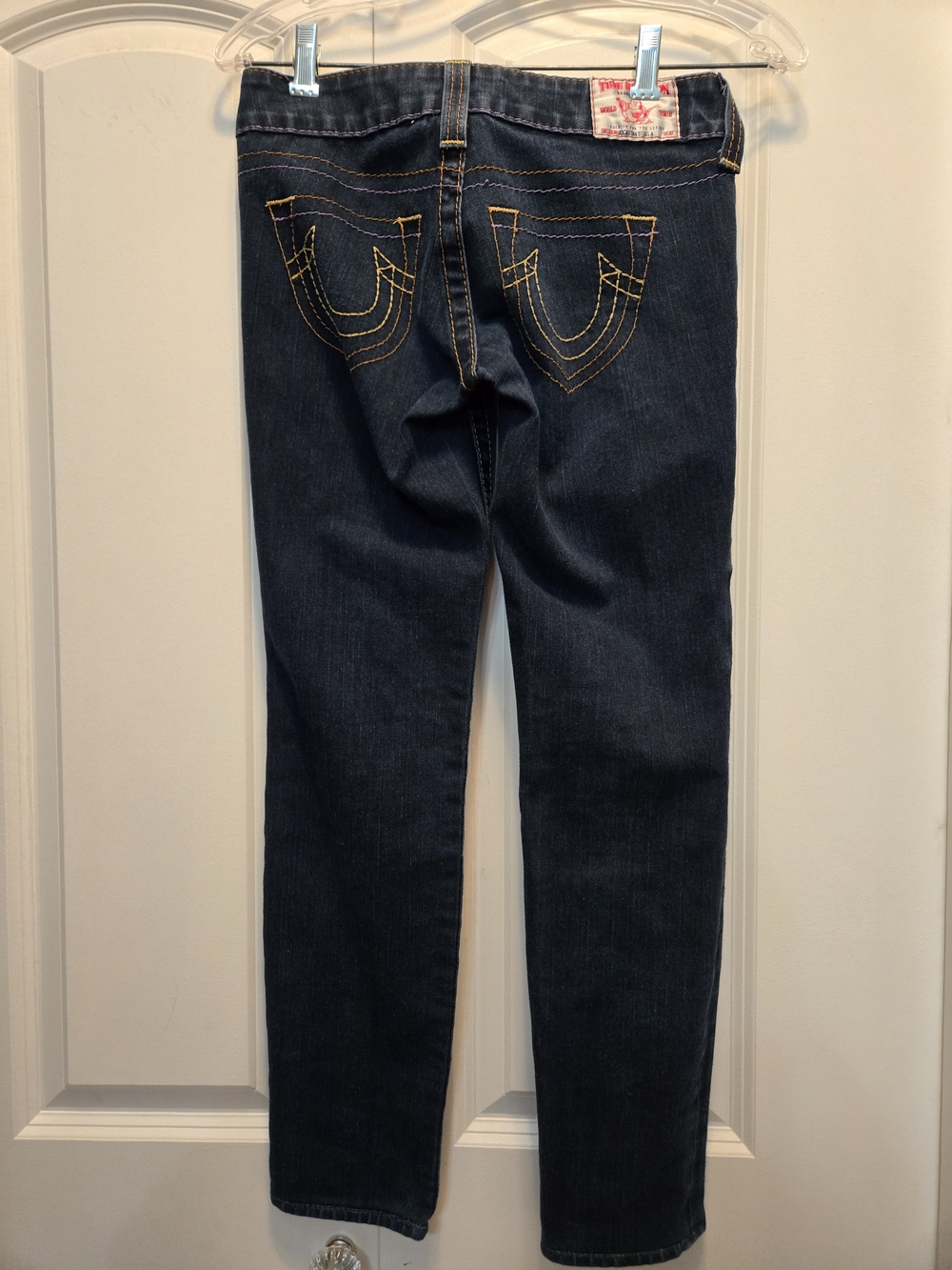 True Religion Rockstar Stella Women's Dark Blue Low Rise Skinny Jeans